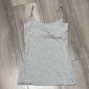 Gray Fitted Sleeveless Camisole Top XS223